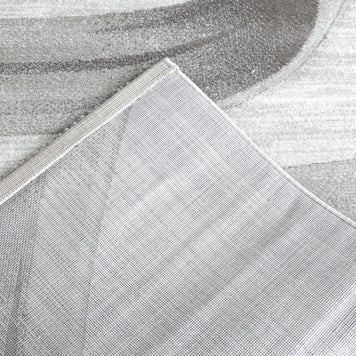 Swirl Abstract Style Aroha Rug in Beige