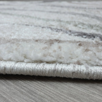 Swirl Abstract Style Neutral Colour Hallway Runner 80cm Wide x Cut To Order