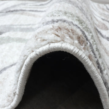 Swirl Abstract Style Neutral Colour Hallway Runner 80cm Wide x Cut To Order