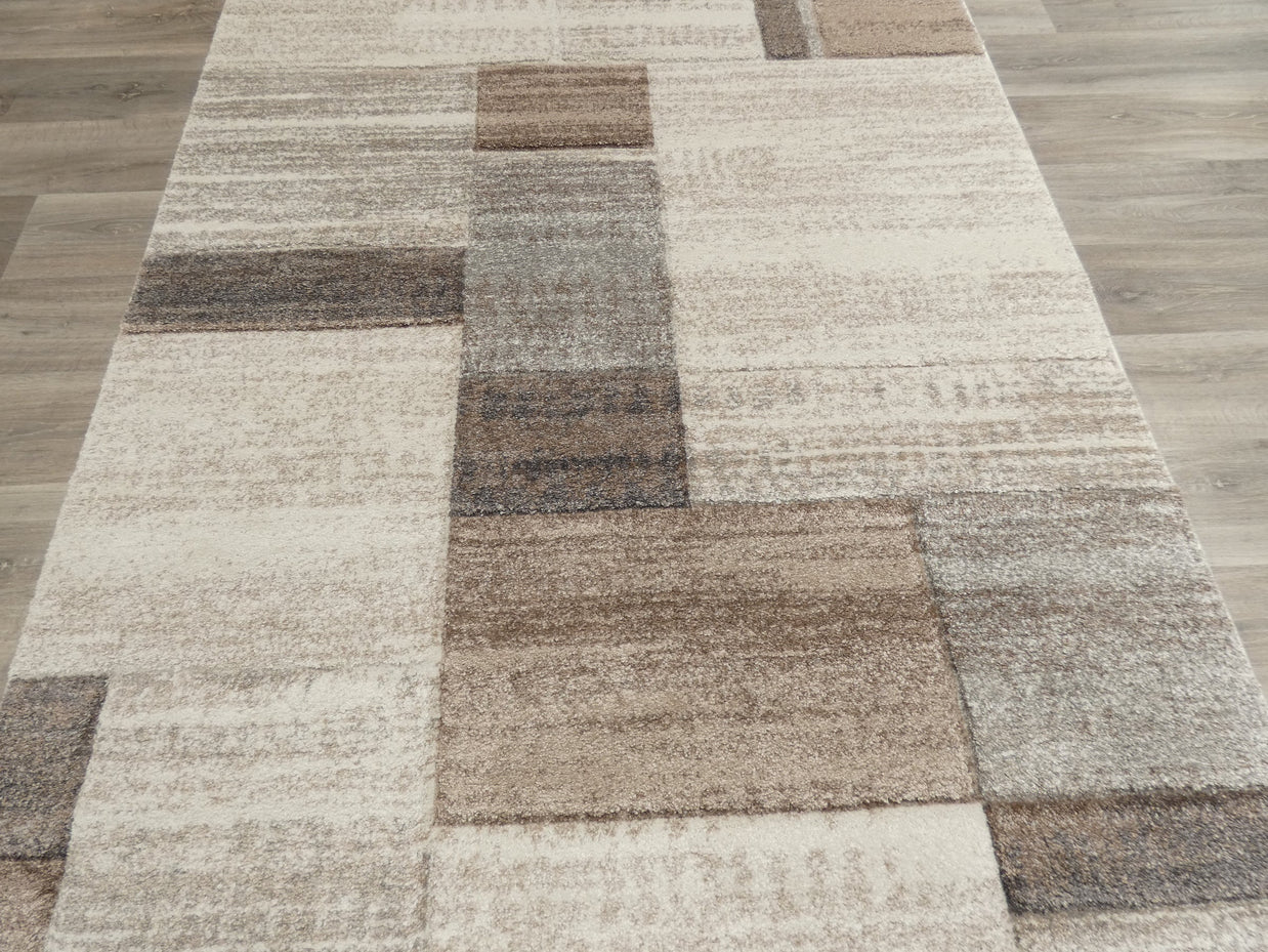 Geometric Design Neutral Colour Rug