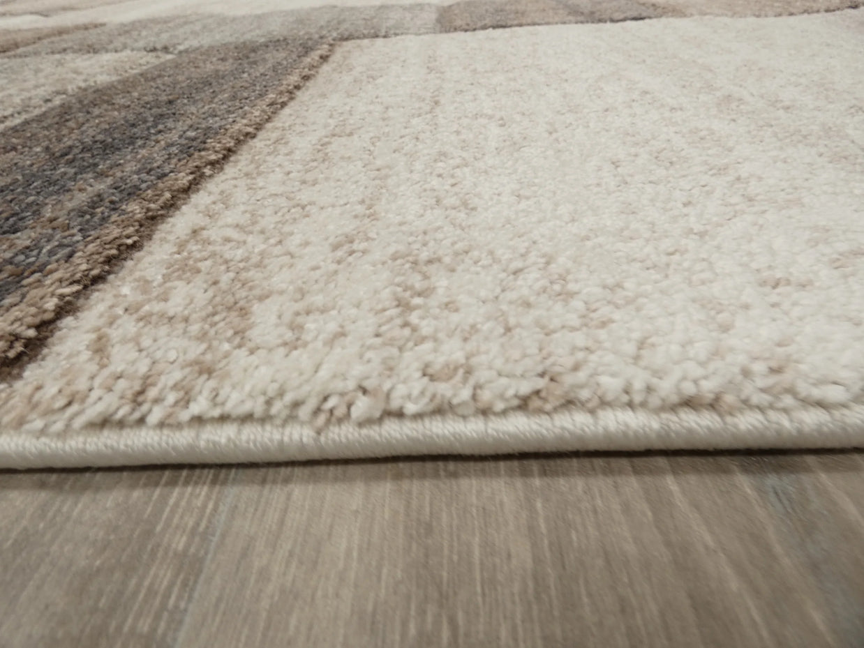 Geometric Design Neutral Colour Rug