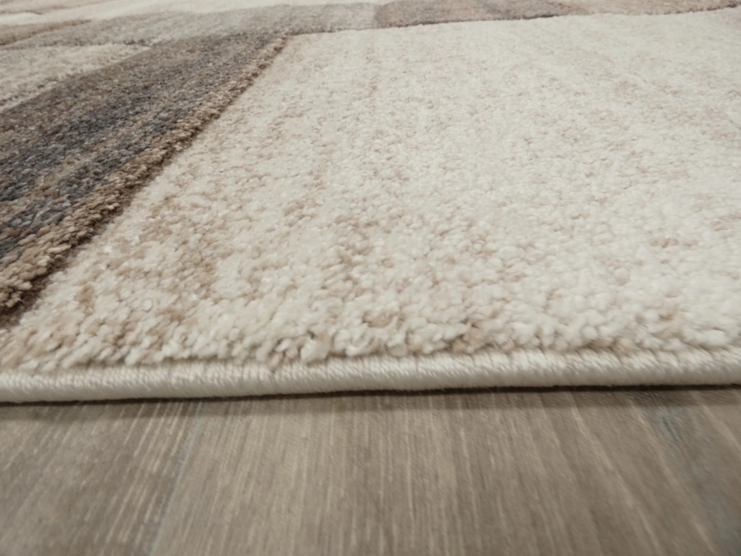 Geometric Design Neutral Colour Rug