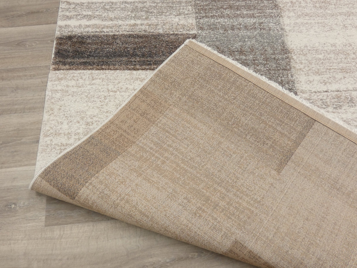 Geometric Design Neutral Colour Rug