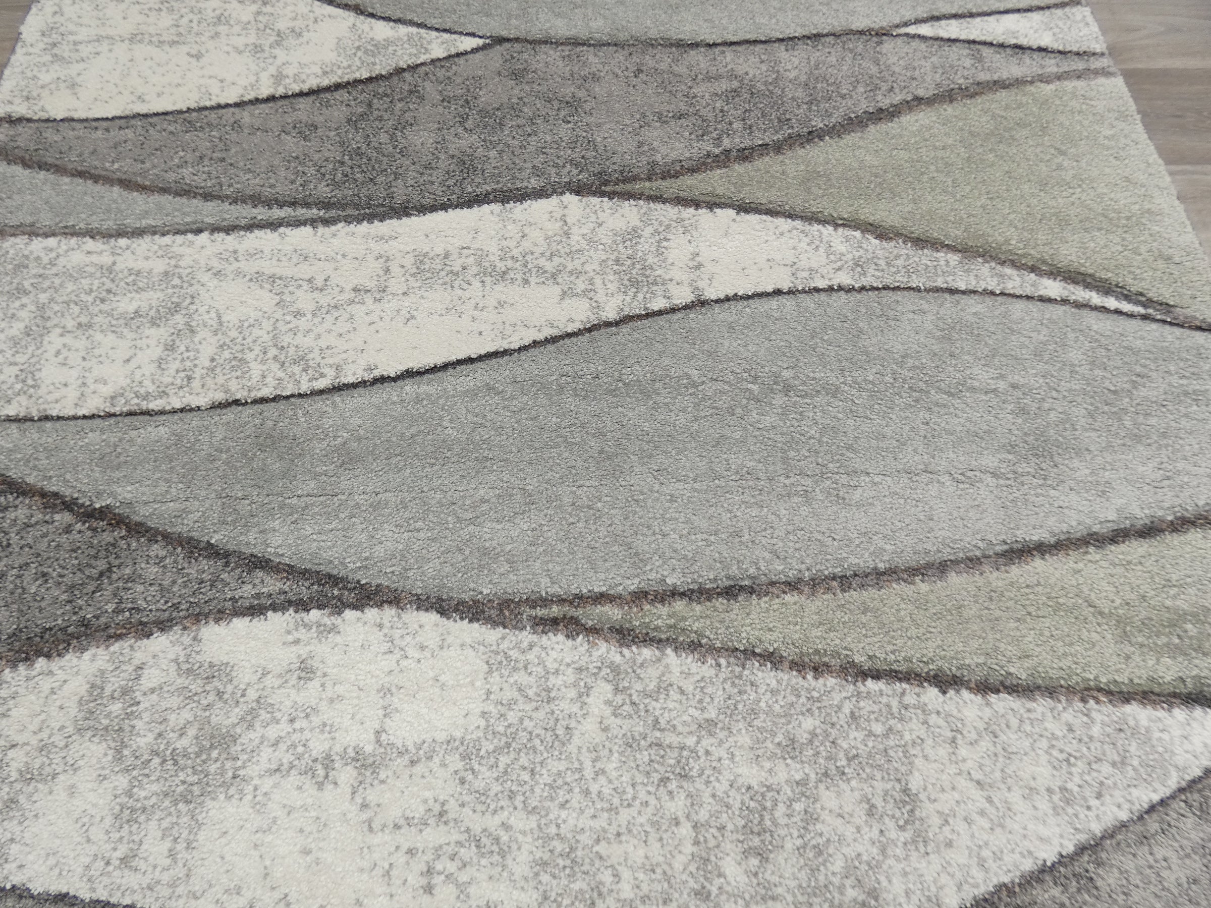 Abstract Design Modern Rug in Pastel Colour Pallet