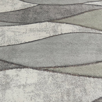 Abstract Design Modern Rug in Pastel Colour Pallet