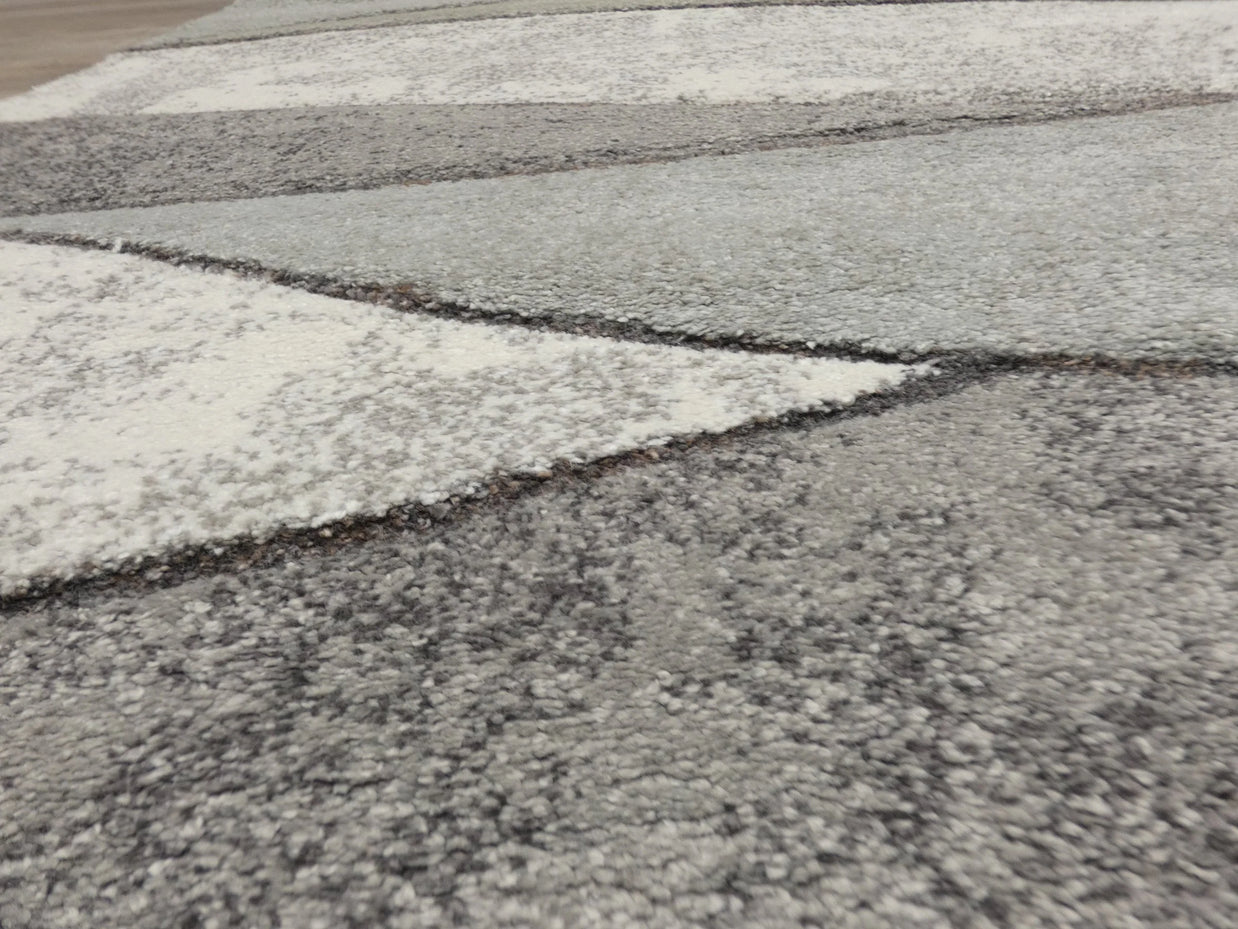 Abstract Design Modern Rug in Pastel Colour Pallet