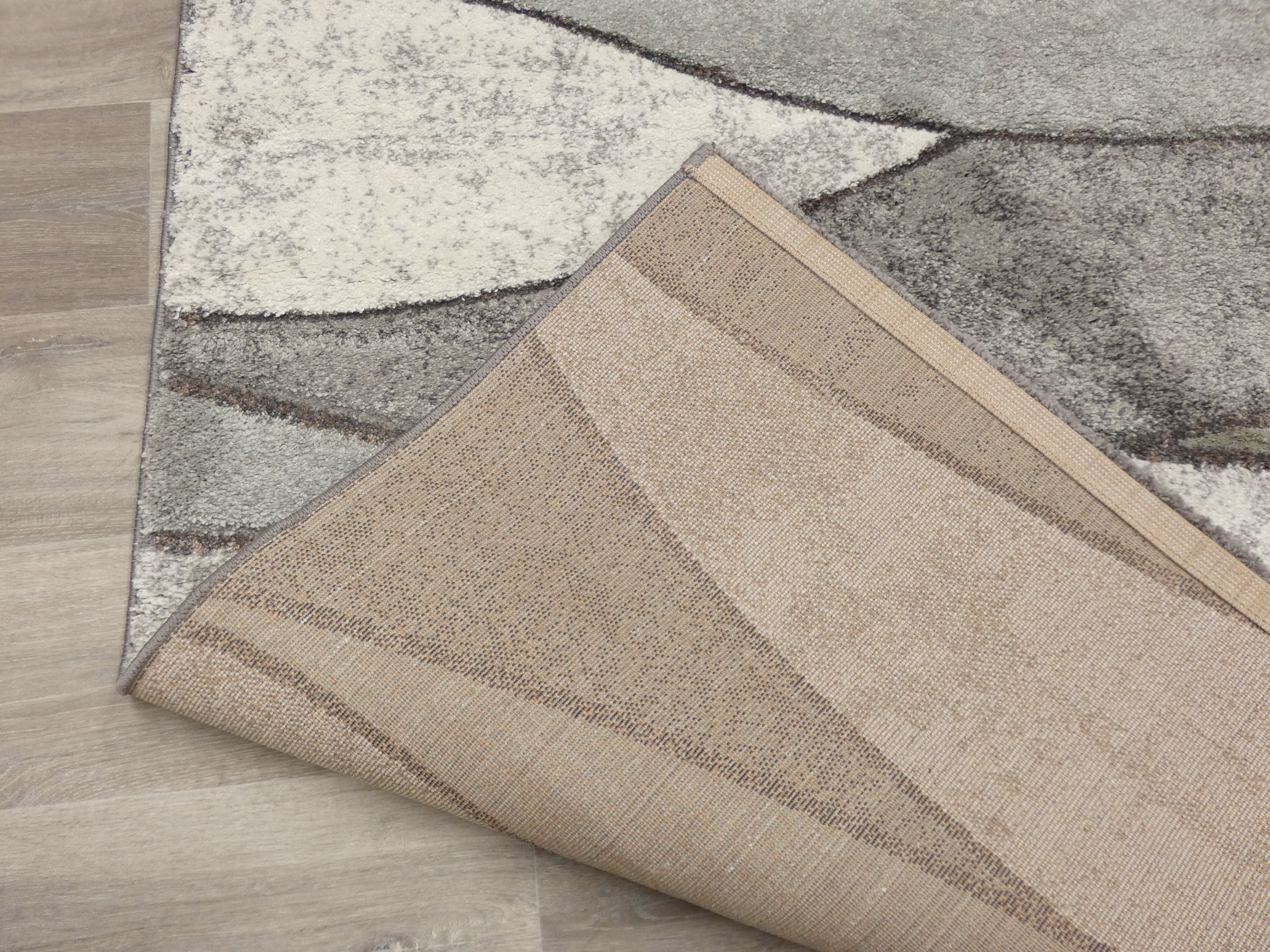 Abstract Design Modern Rug in Pastel Colour Pallet