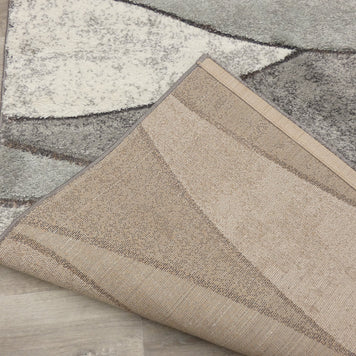 Abstract Design Modern Rug in Pastel Colour Pallet