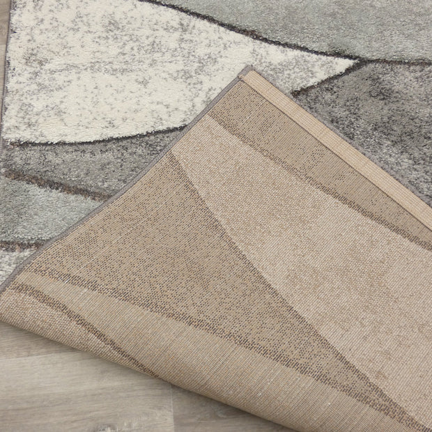 Abstract Design Modern Rug in Pastel Colour Pallet