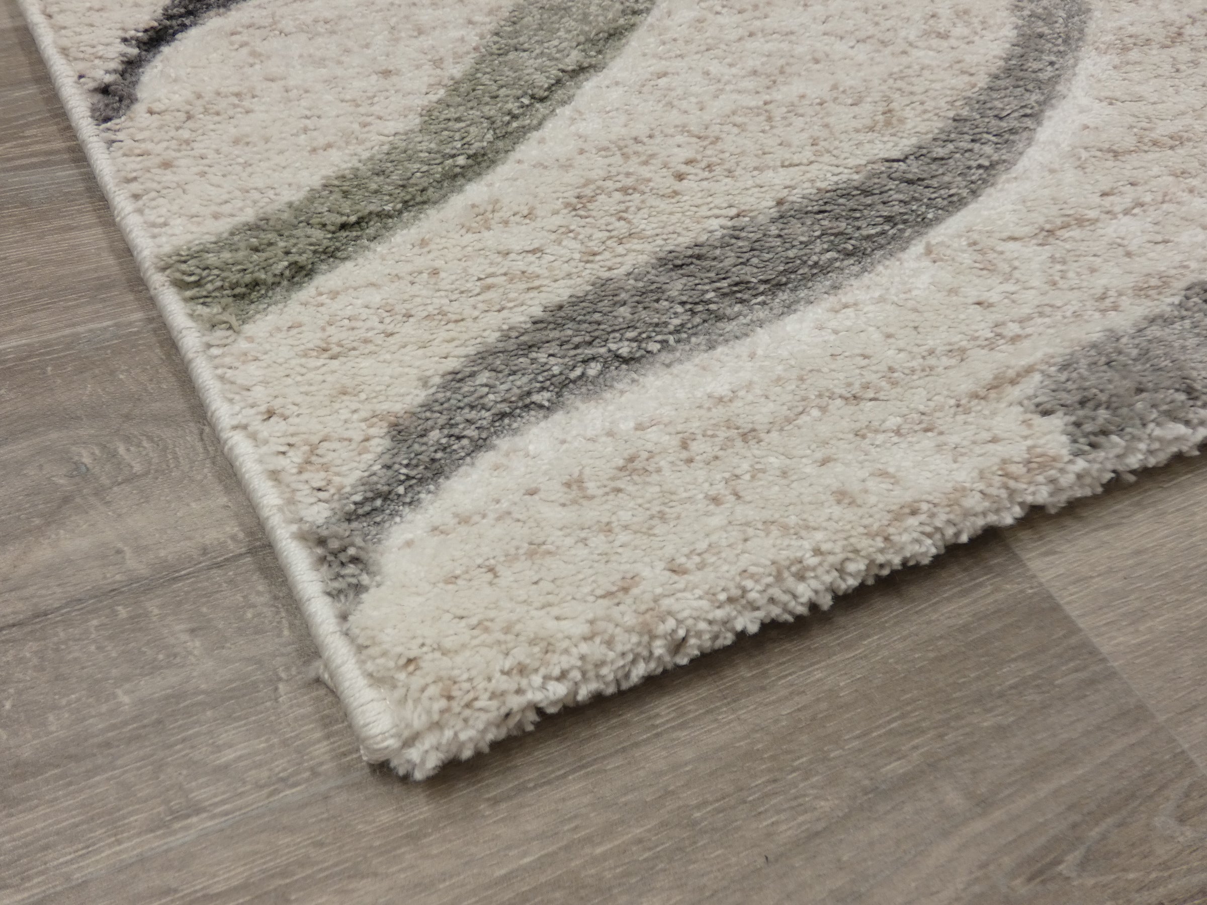 Swirl Abstract Pattern Rug in Cream & Soft Tones Colours