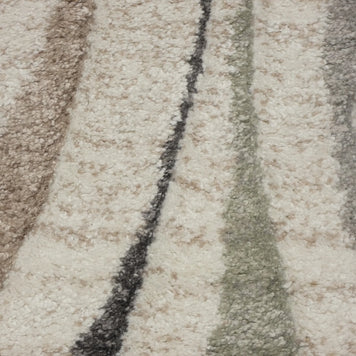 Swirl Abstract Pattern Rug in Cream & Soft Tones Colours