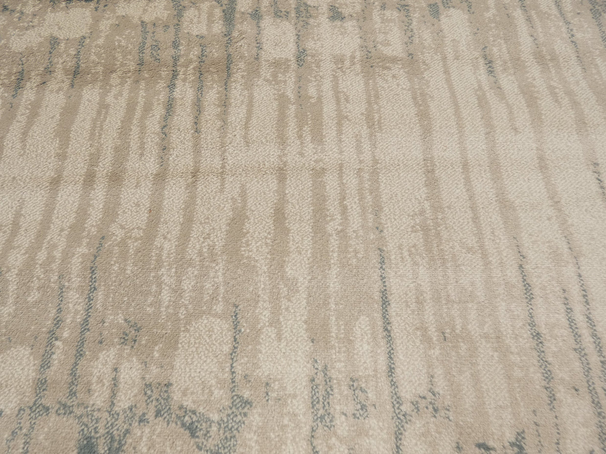 Modern Design Teal Blue & Beige Rug