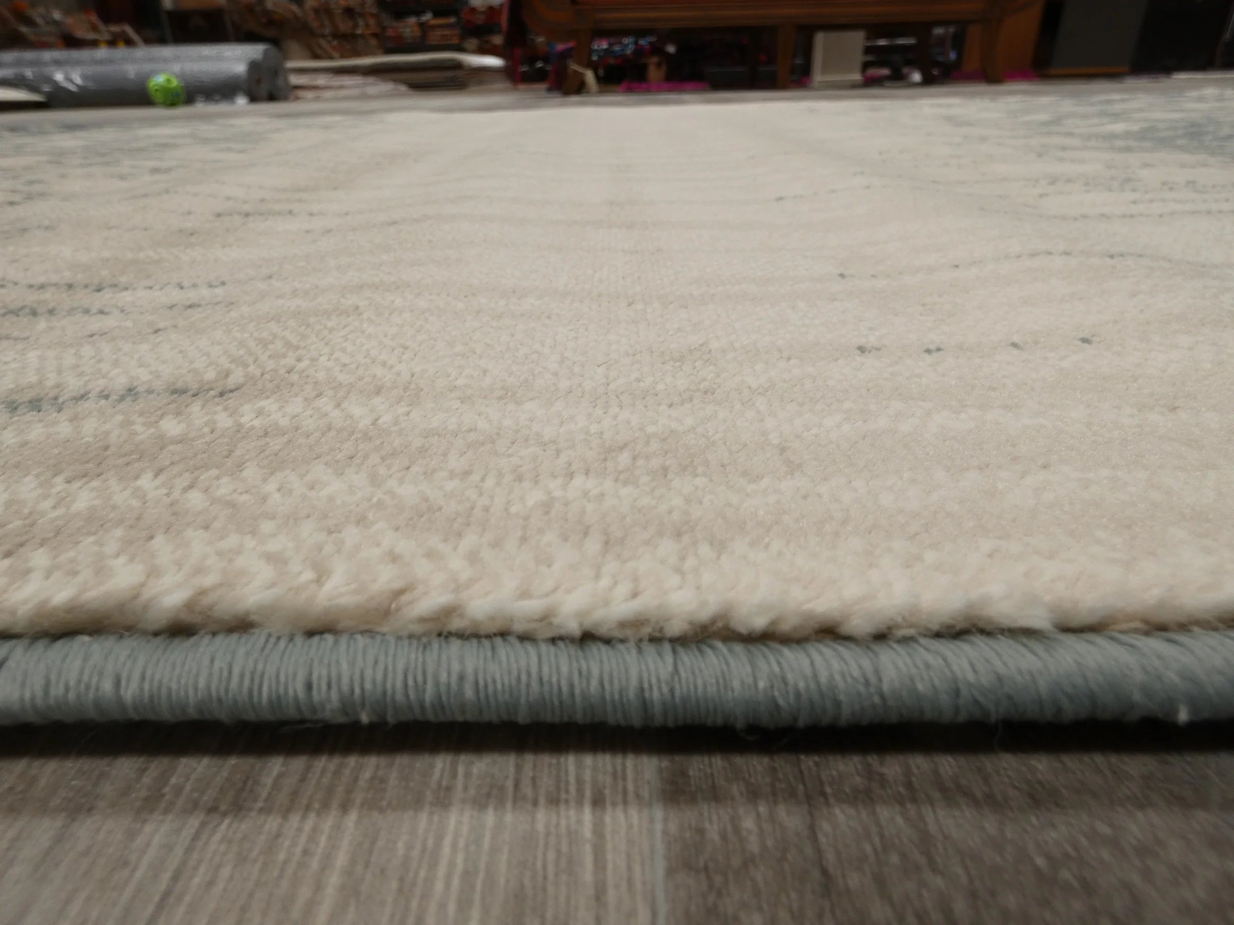 Modern Design Teal Blue & Beige Rug