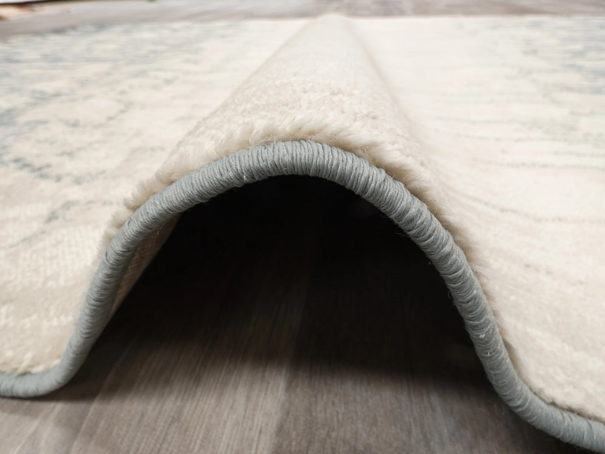 Modern Design Teal Blue & Beige Rug