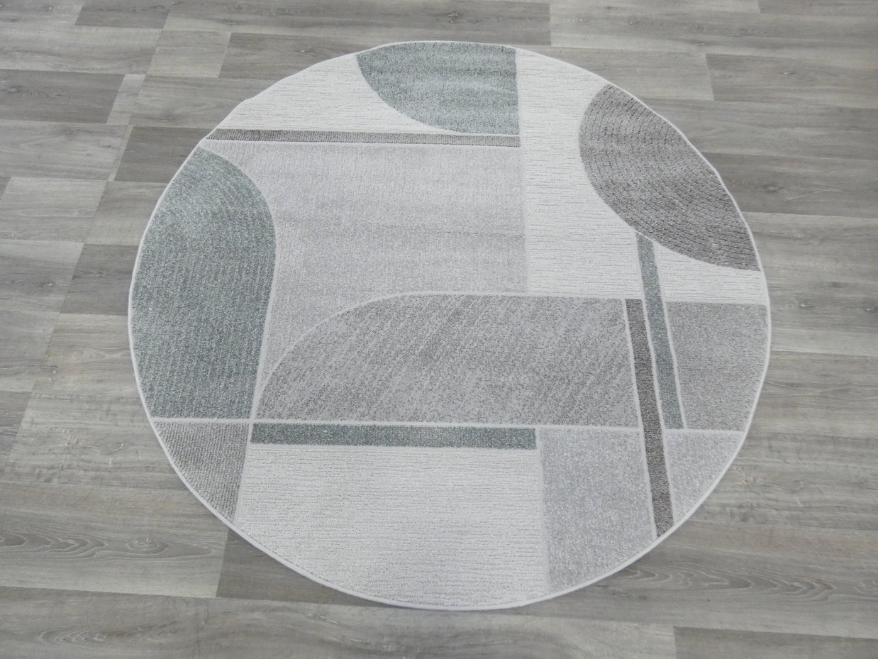 Geometric Design Valentino Round Rug