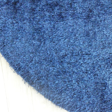 Dream Shaggy Navy Colour Turkish Round Rug