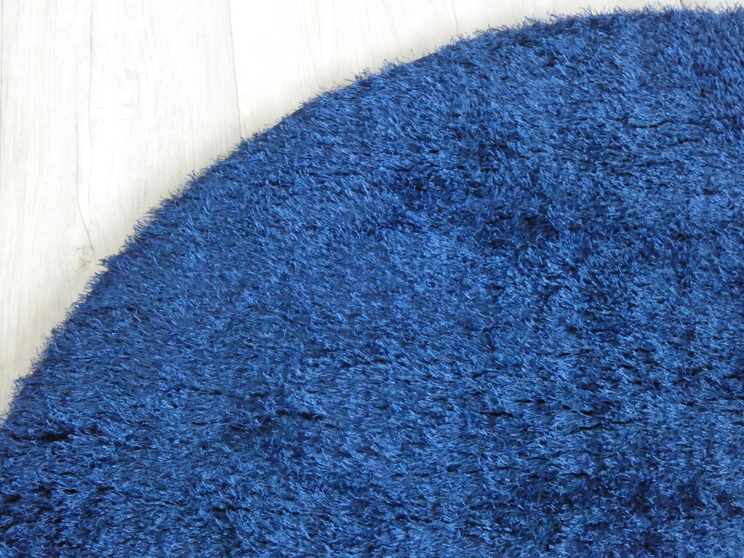 Dream Shaggy Navy Colour Turkish Round Rug