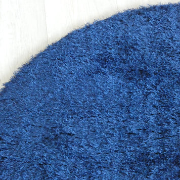 Dream Shaggy Navy Colour Turkish Round Rug