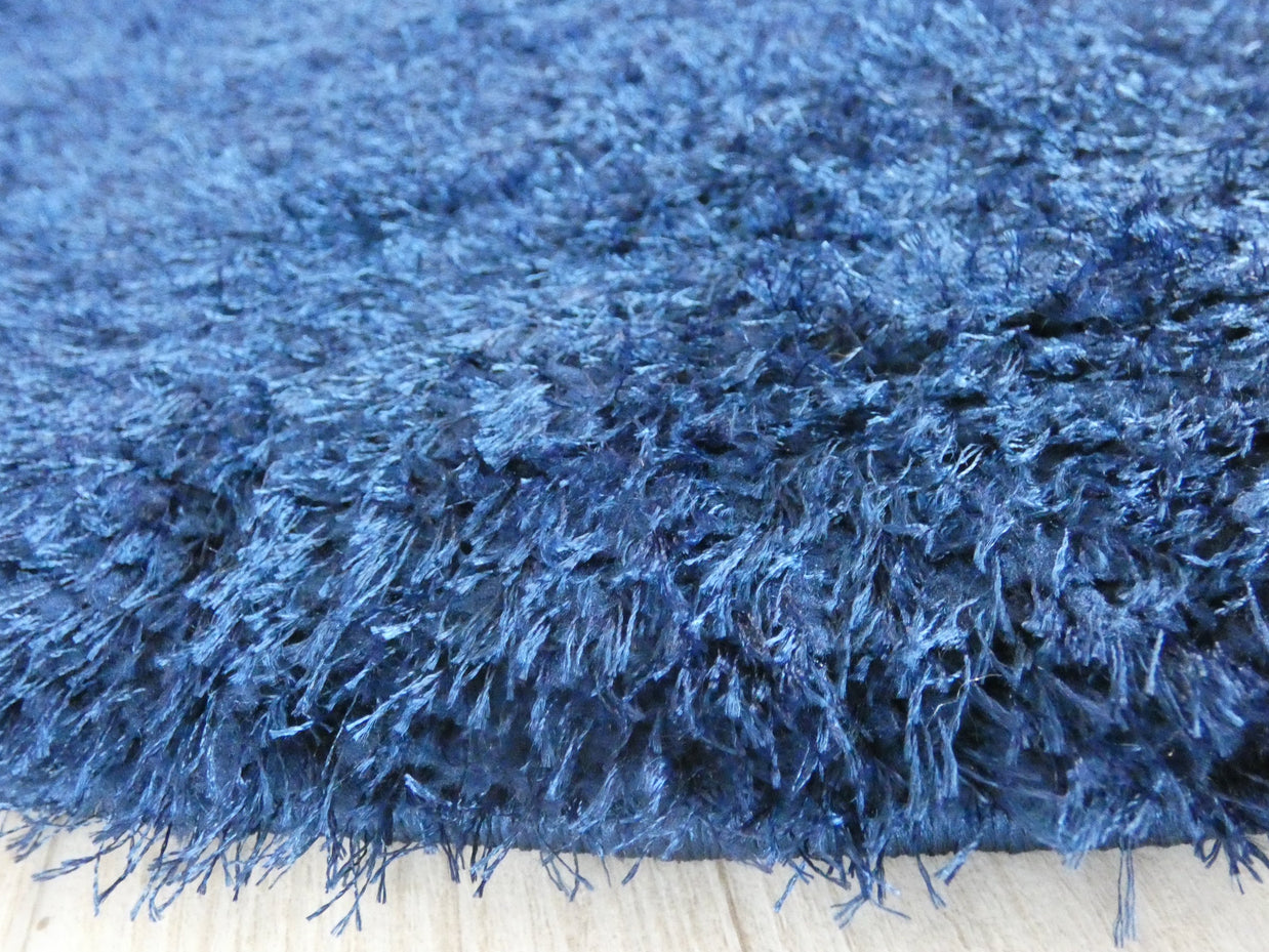 Dream Shaggy Navy Colour Turkish Round Rug
