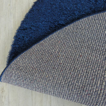 Dream Shaggy Navy Colour Turkish Round Rug