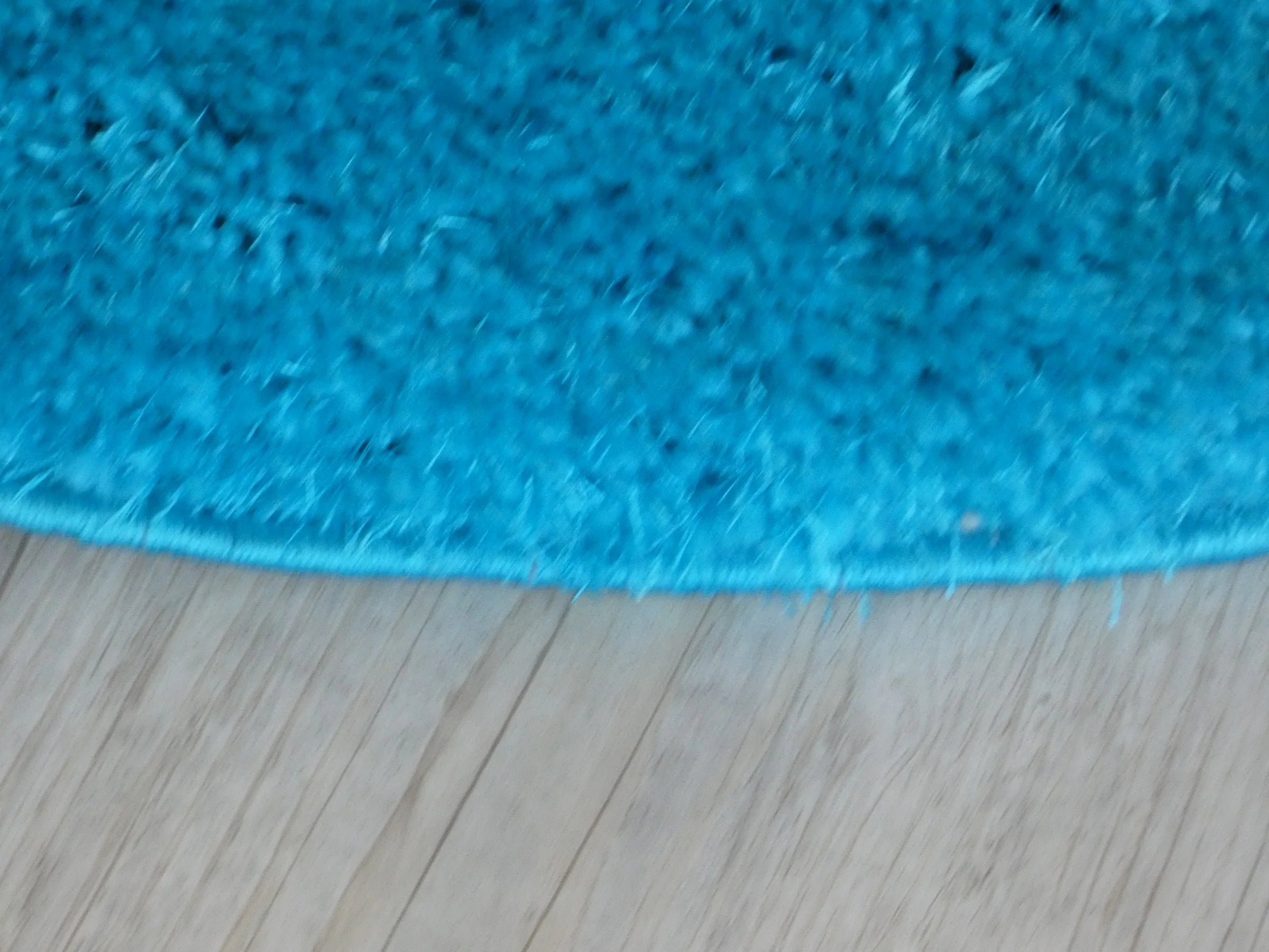 Dream Shaggy Turquoise Colour Turkish Round Rug