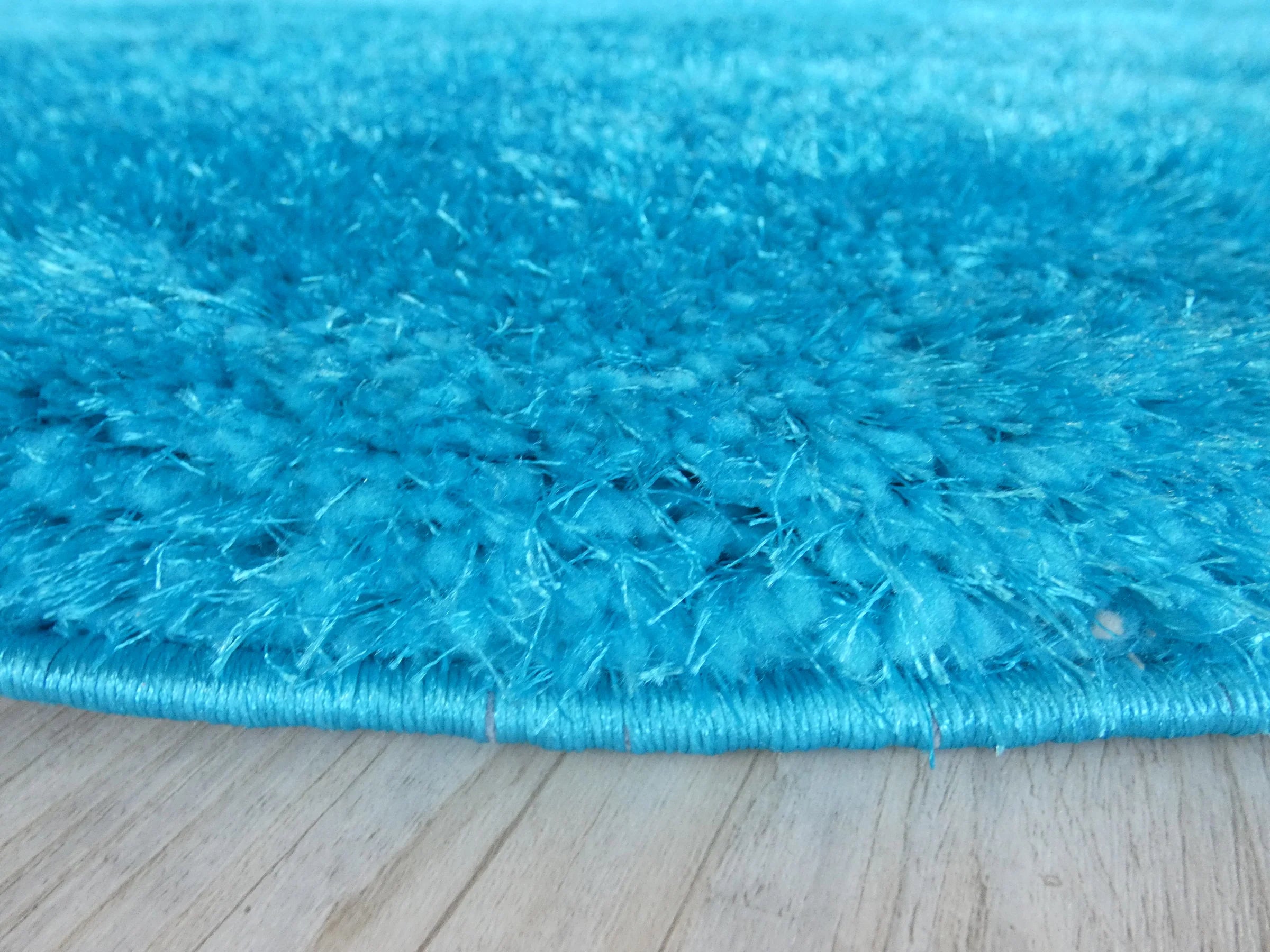 Dream Shaggy Turquoise Colour Turkish Round Rug