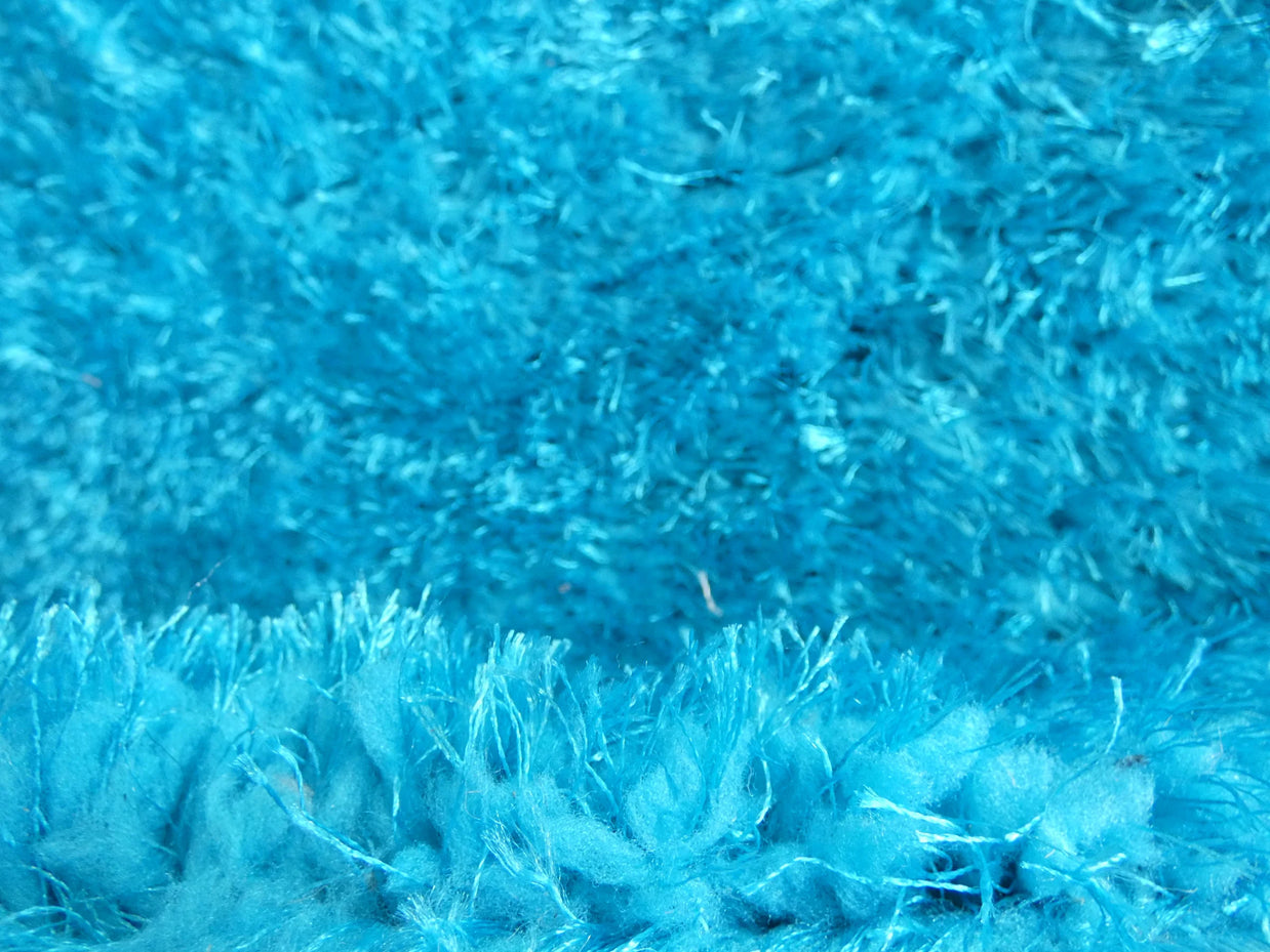 Dream Shaggy Turquoise Colour Turkish Round Rug