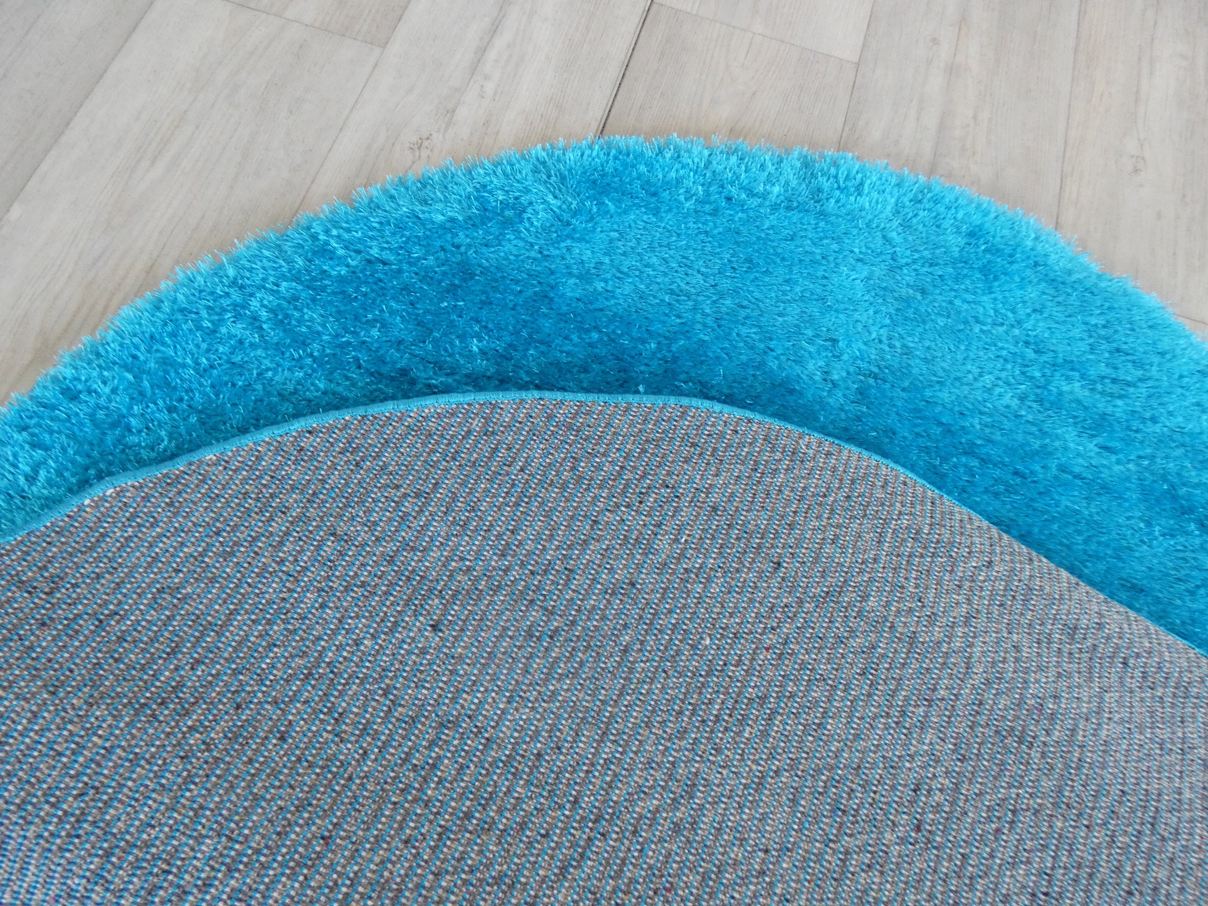 Dream Shaggy Turquoise Colour Turkish Round Rug