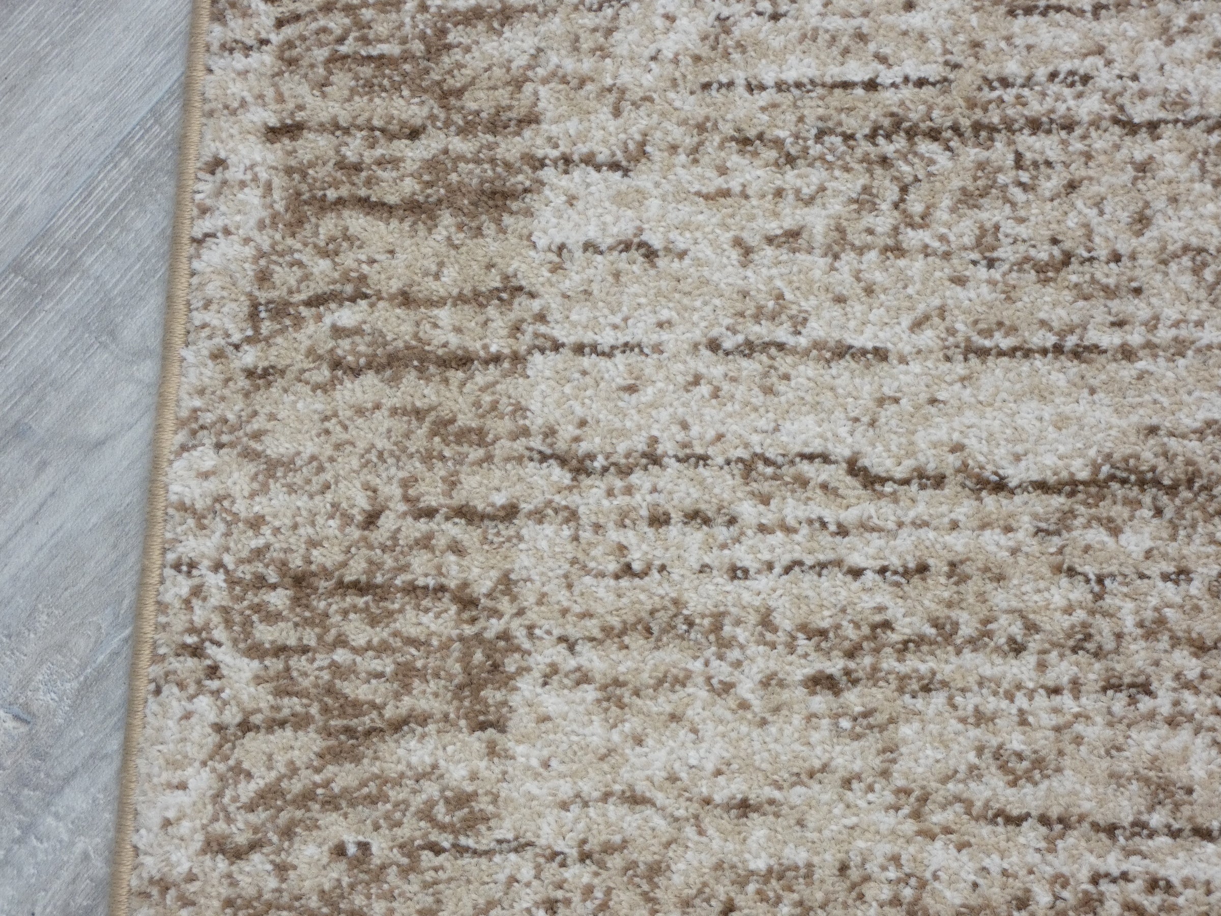 Border Design Hallway Runner Beige Colour Size: 80cm x Cut to Order