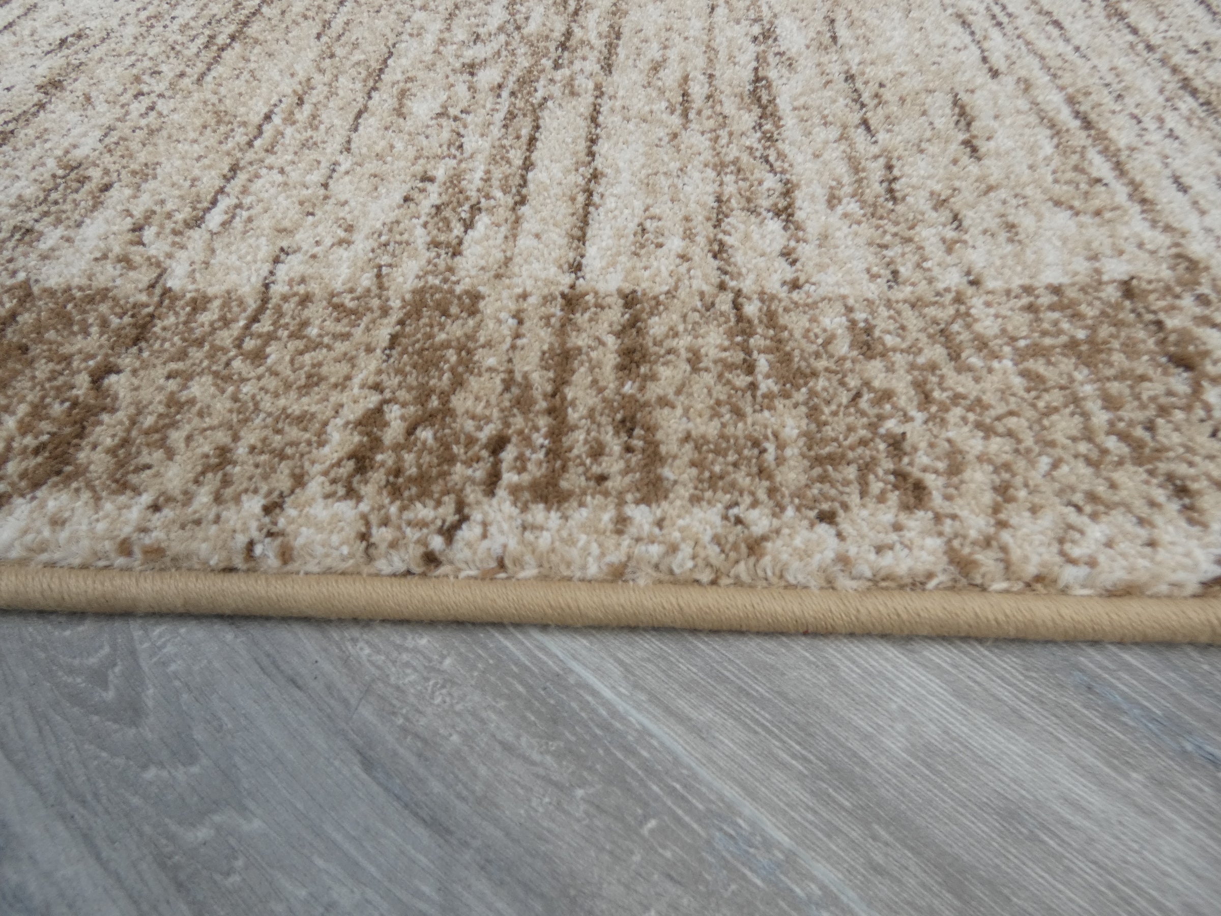 Border Design Hallway Runner Beige Colour Size: 80cm x Cut to Order
