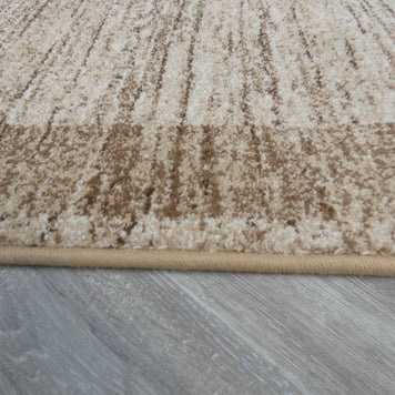 Border Design Hallway Runner Beige Colour Size: 80cm x Cut to Order