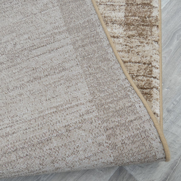 Border Design Hallway Runner Beige Colour Size: 67cm x Cut to Order