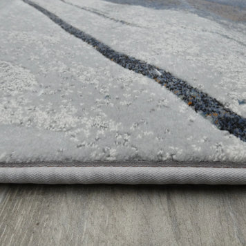 Contemporary Design Oval Argentum Rug