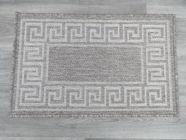 "Nobel" Sisal Look Flatweave Rubber Back Indoor/Outdoor Rug