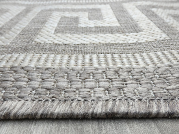 "Nobel" Sisal Look Flatweave Rubber Back Indoor/Outdoor Rug
