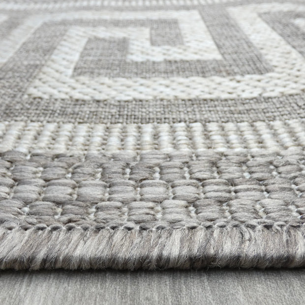 "Nobel" Sisal Look Flatweave Rubber Back Indoor/Outdoor Rug