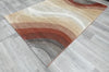 Kimya Collection Gradient wave Pattern Rug In Warm Colour Pallet