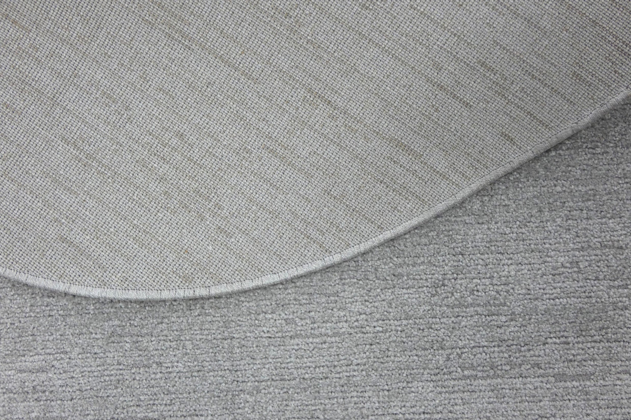 Luxurious Plain Textured Trentino Pebble Shape Rug (41005-2121) Size: 200 x 290cm