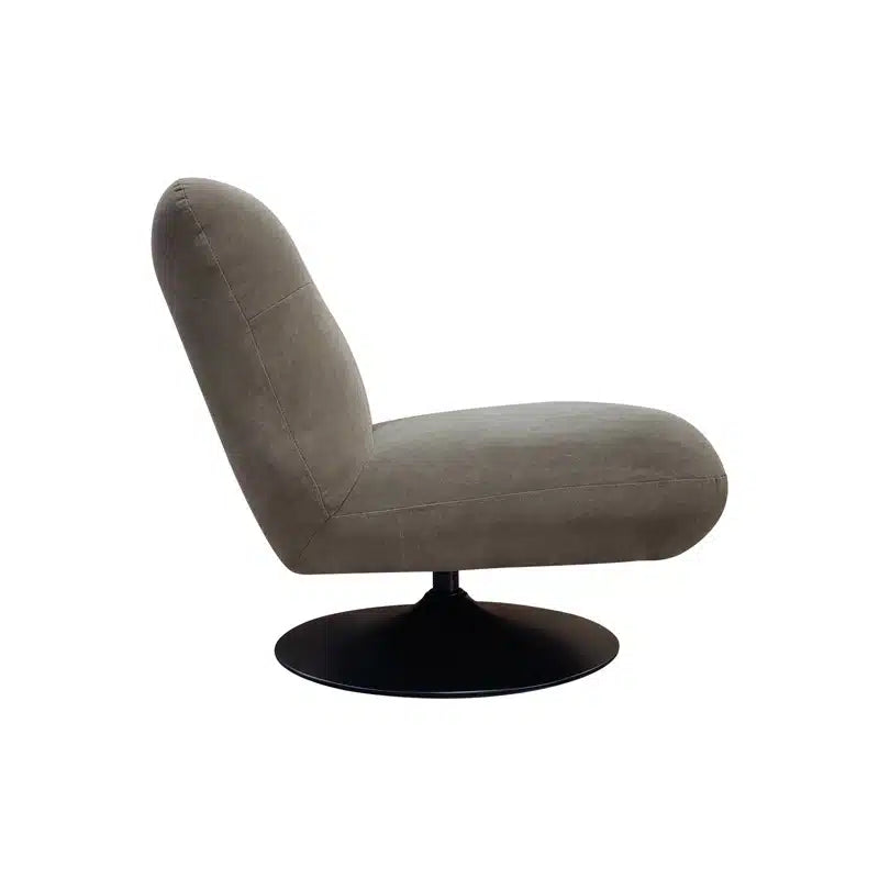 Phantom Swivel Club Chair - Truffle Canvas