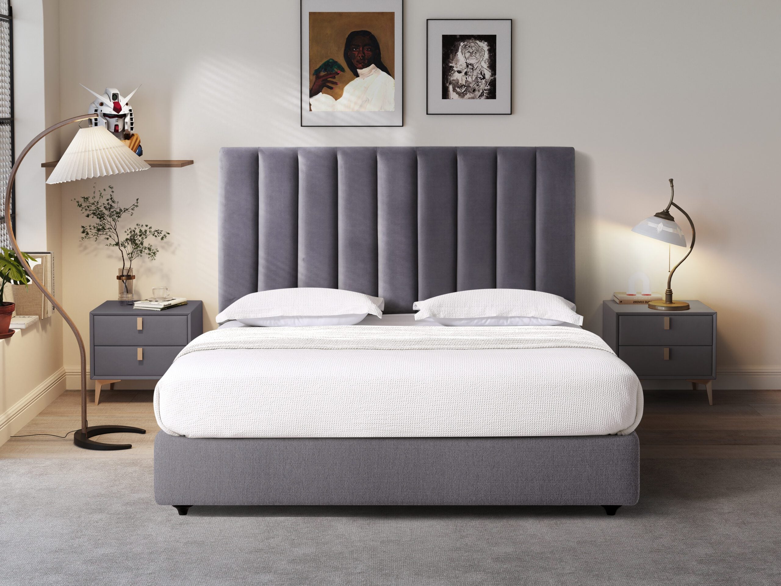 Ponsby Headboard- Navy Blue