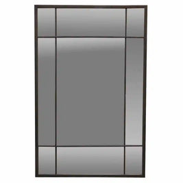 Iron Window Mirror -Black