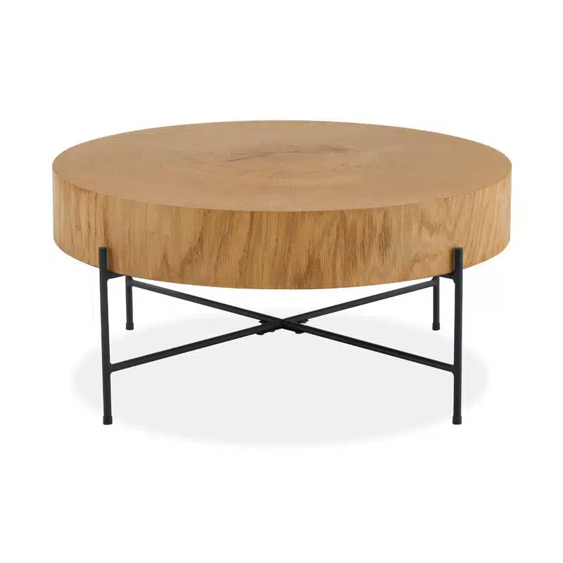 Reflect Disk Coffee Table 75cm – Natural Oak