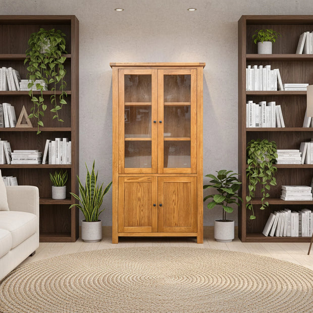Richmond Oak Display Cabinet