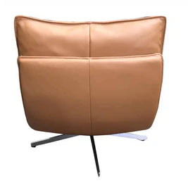 Staten Leather Swivel Chair - Tan