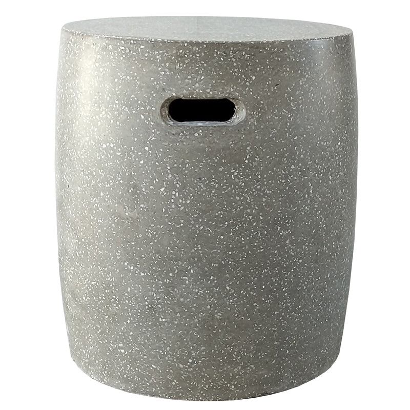 Georgia Stool Round - Grey Terrazzo