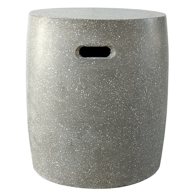 Georgia Stool Round - Grey Terrazzo