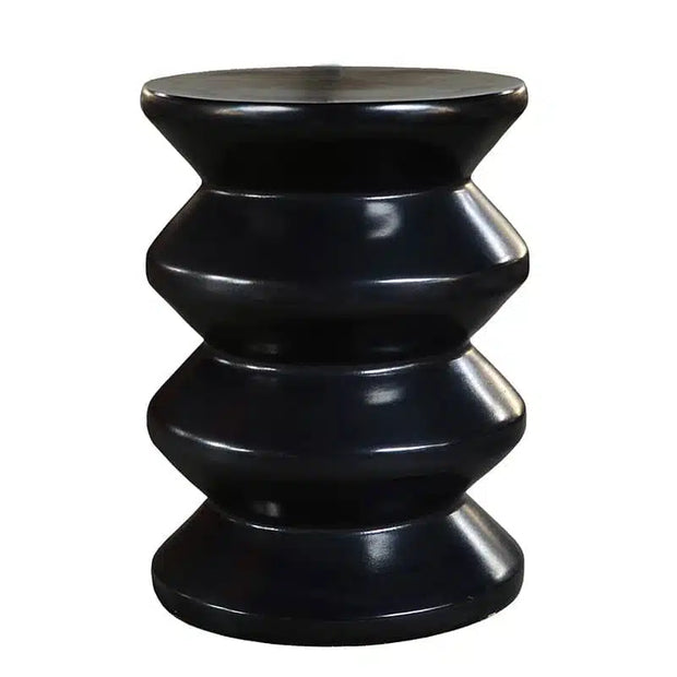 Torano Stool - Glazed Black