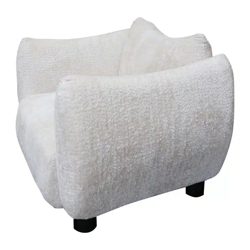 Maui Armchair - Ivory Chenille