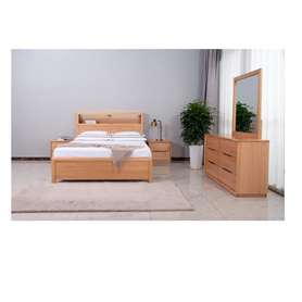 Cleveland Queen Bedframe with USB/LED/Bookcase