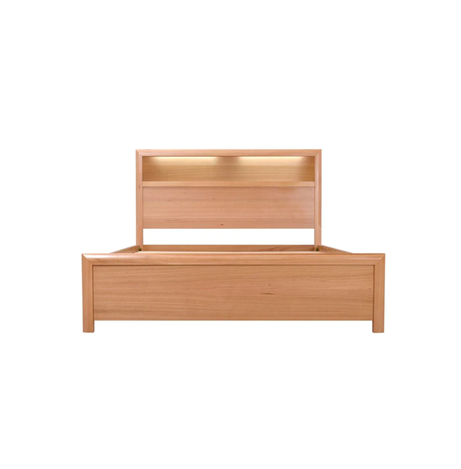 Cleveland Queen Bedframe with USB/LED/Bookcase